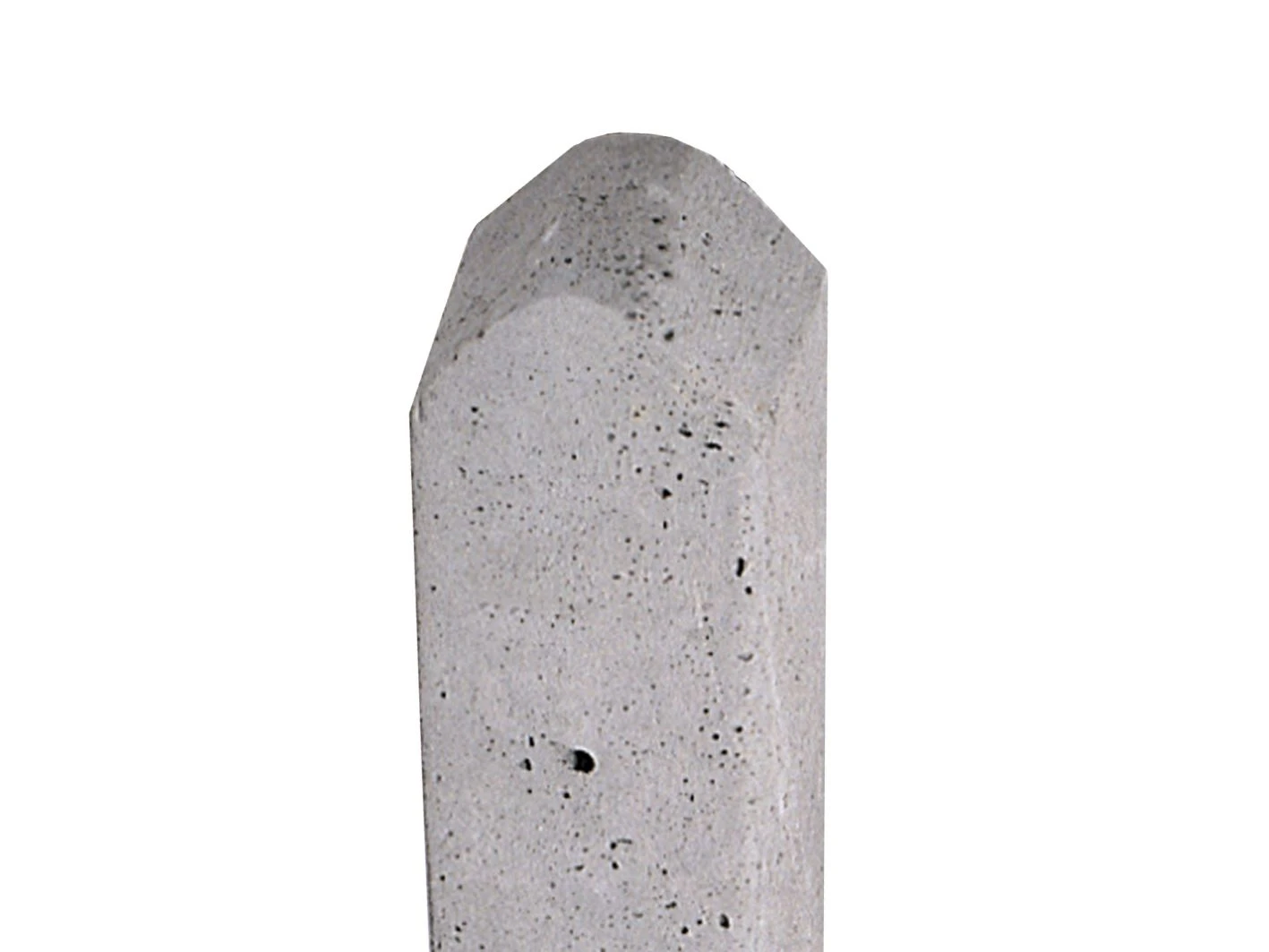 Hoekpaal Ruw 10 x 10 cm (100 x 100 mm) Grijs - Lengte 280 cm - Afbeelding 1